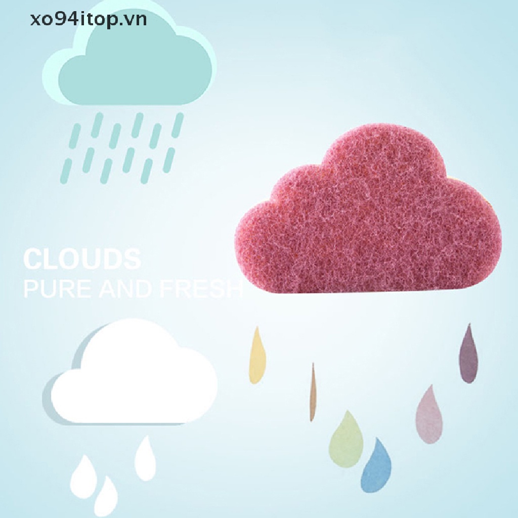 Set 4 Miếng Bọt Biển Rửa Chén Hình Đám Mây Đa Năng