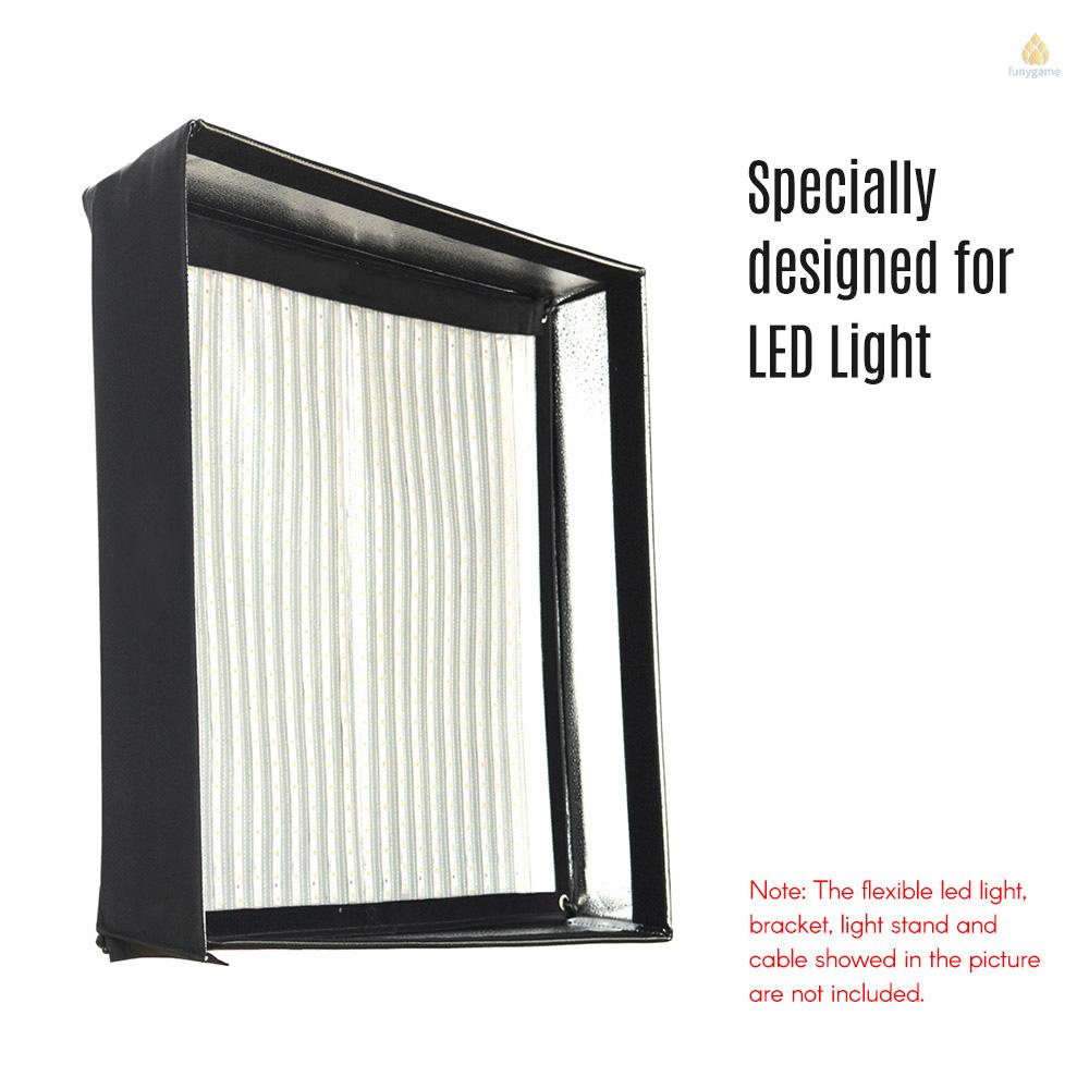 Bộ Hộp Mềm FL-SF6060 Bằng Vải Lưới Tổ Ong Kèm Túi Đựng Cho Đèn LED Chụp Ảnh FL150S