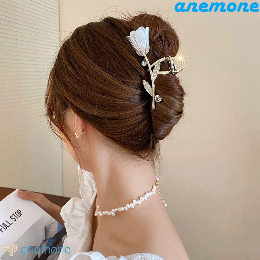 Kẹp Tóc Hình Hoa Tulip / Cá Mập Dễ Thương Phong Cách Cổ Điển Thời Trang Cho Nữ