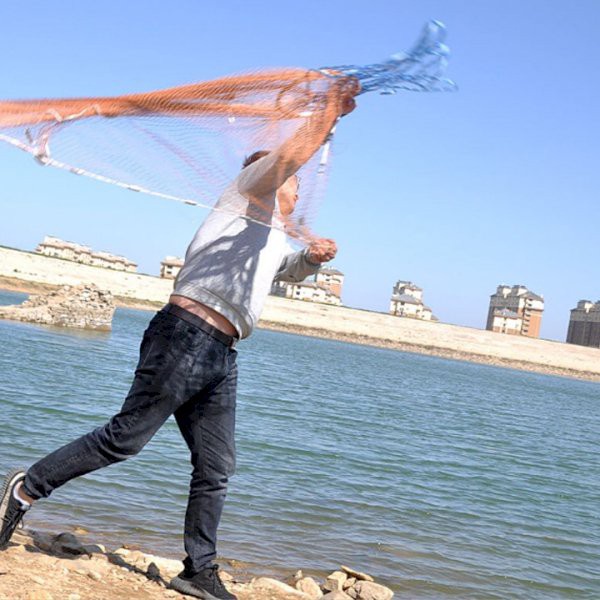 Chài Bắt Cá Dạng Đĩa Rút Thái Lan Chất Liệu Dù Và Cước - Đồ Câu SIMANO