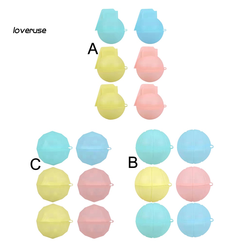 Set 6 Quả Bóng Nước Bằng Silicone Cho Gia Đình