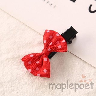 Kẹp Tóc Nơ Chấm Bi Cho Bé Gái Sơ Sinh