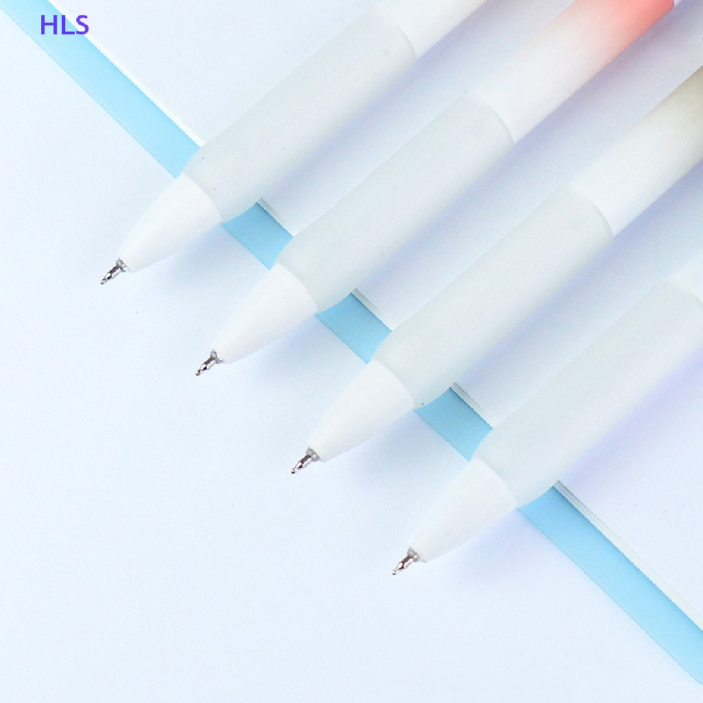 Set 4 Bút Mực Gel Đen Ngòi 0.5mm Có Thể Thu Gọn Tiện Dụng