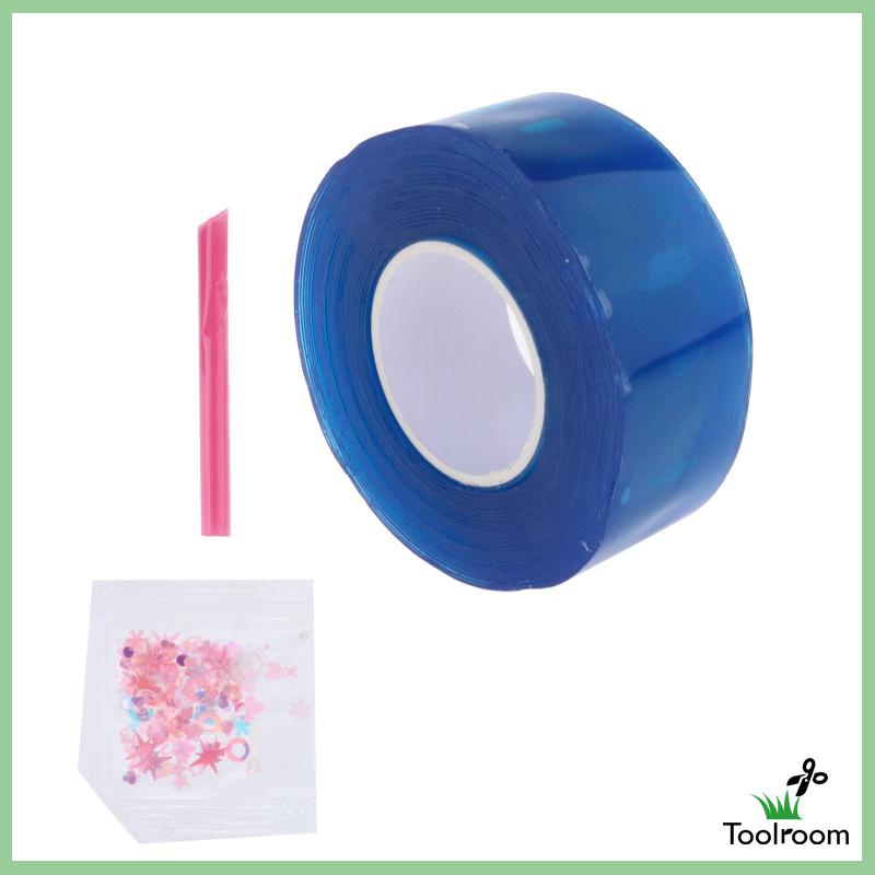 [Toolroom] Cuộn Băng Keo Hai Mặt Đính Kim Sa Mạnh Mẽ Đa Năng Gắn Bong Bóng Trang Trí