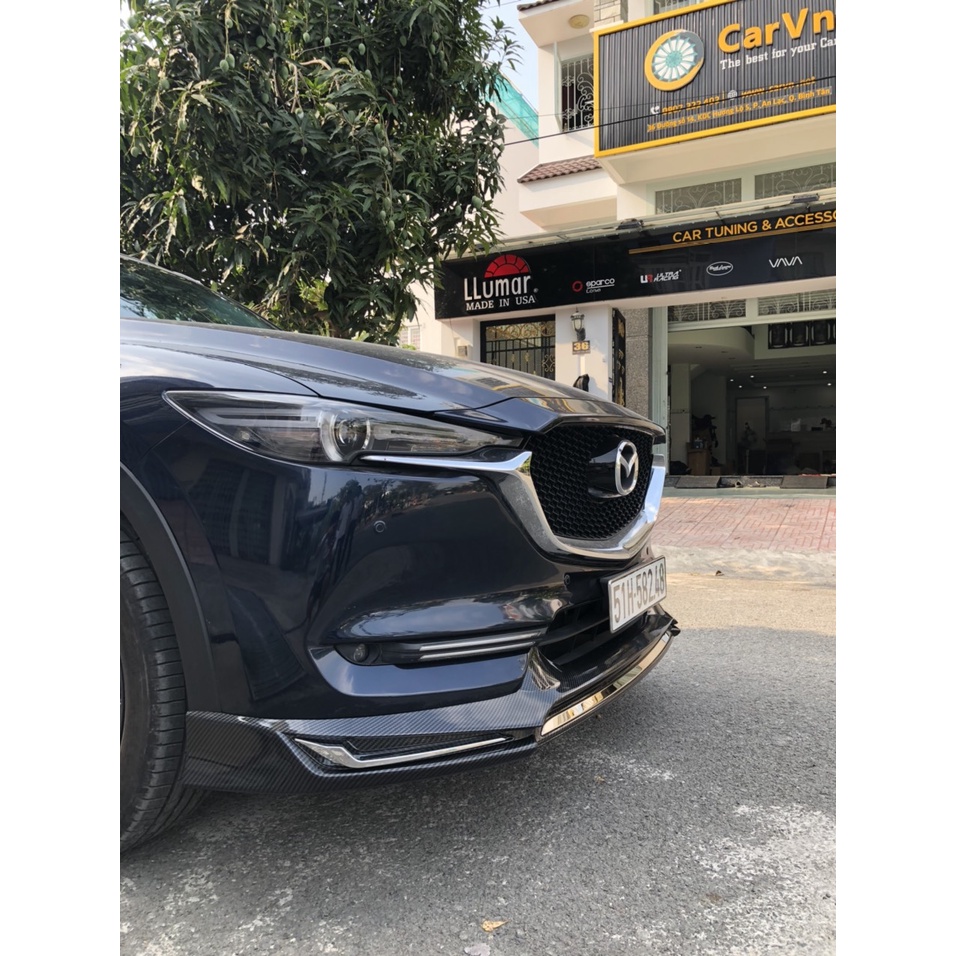 Ốp cản trước Mazda Cx5, Cx8 2018-2022  Body Lip trước NHỰA ABS CAO CẤP. 3 MẪU CARBON VÀ ĐEN