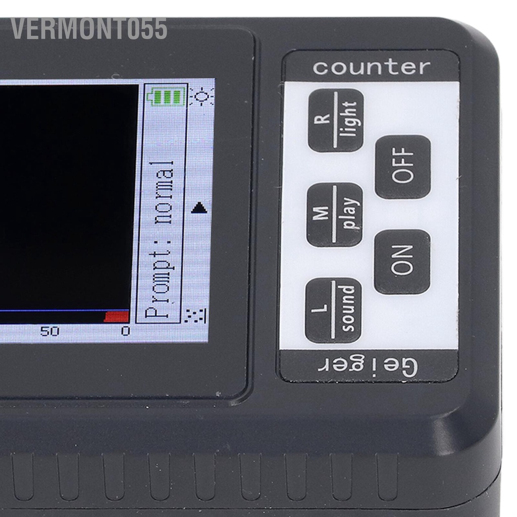 Vermont055 Máy đo bức xạ hạt nhân Geiger Counter theo dõi Beta Gamma X Ray cầm tay