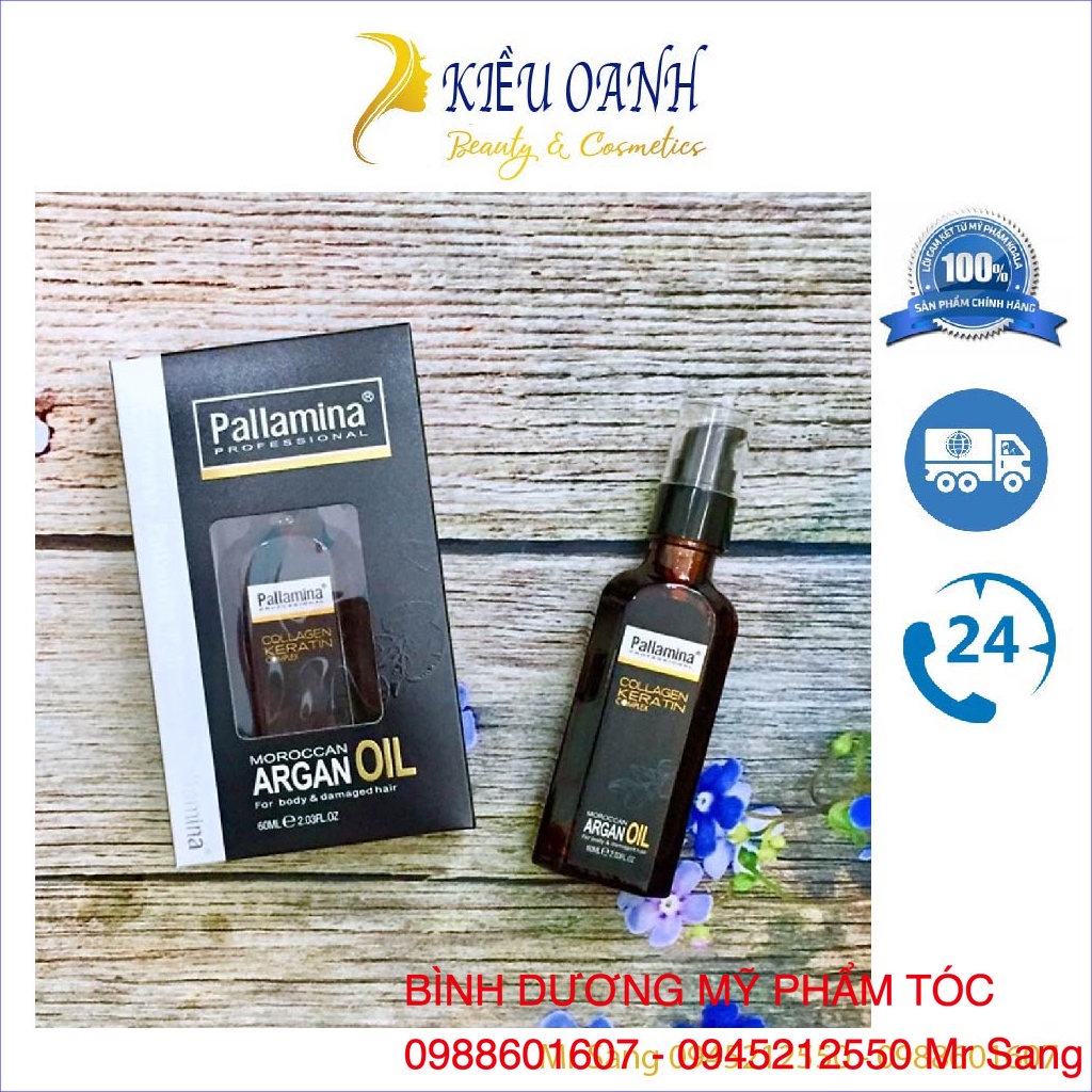 Tinh dầu dưỡng tóc PALLAMINA Collagen Keratin Complex 60ml (2026)