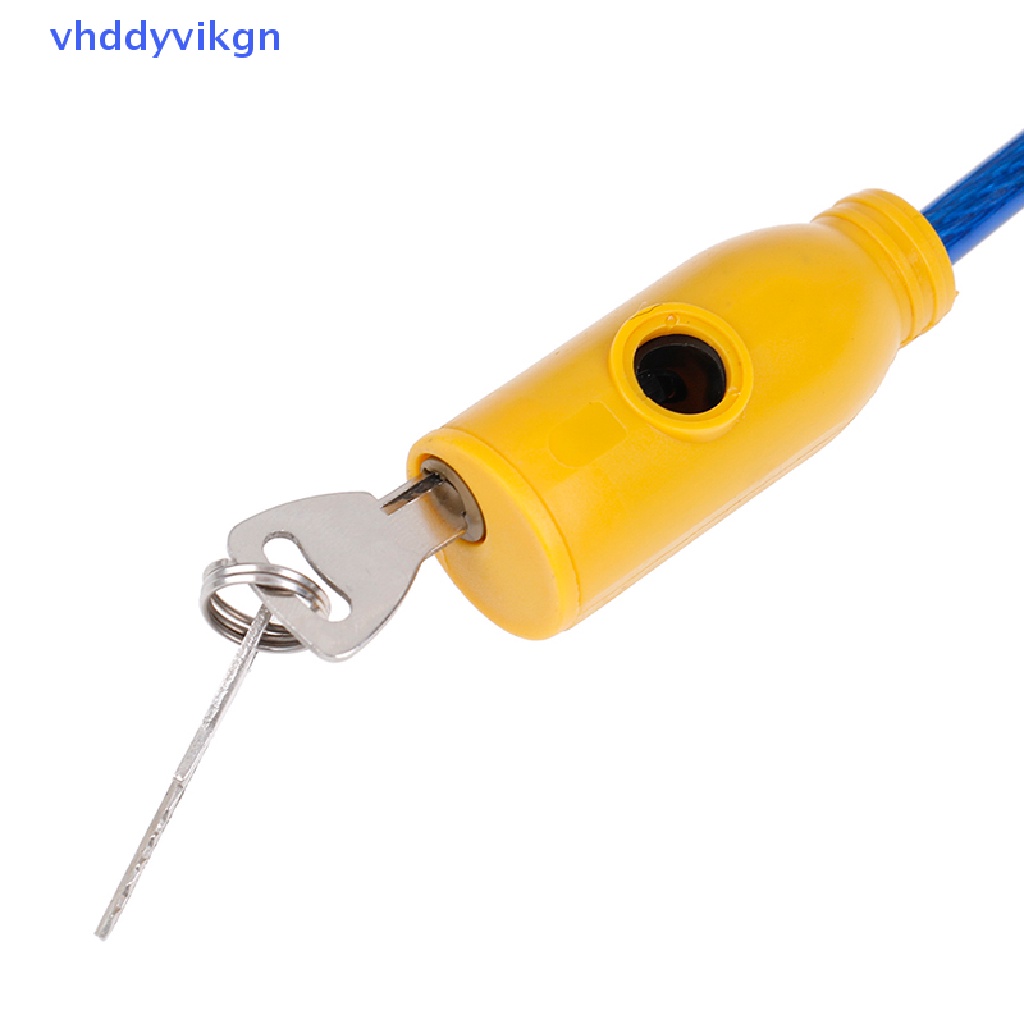 1 Khóa Xe Đạp Chống Trộm Bằng Kim Loại 8x640mm Kèm 2 Chìa Khóa
