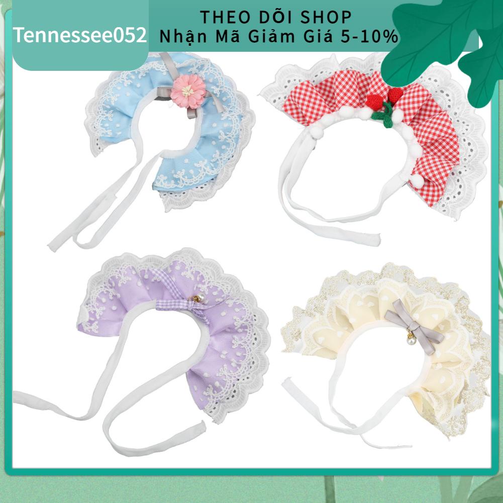 Tennessee052 Cat Ren Scarf Thoáng Khí Mềm Mại và Thoải Mái Dễ Thương Công Chúa Pet Khăn Nước Bọt Nhỏ Trung Bình Chó Mèo