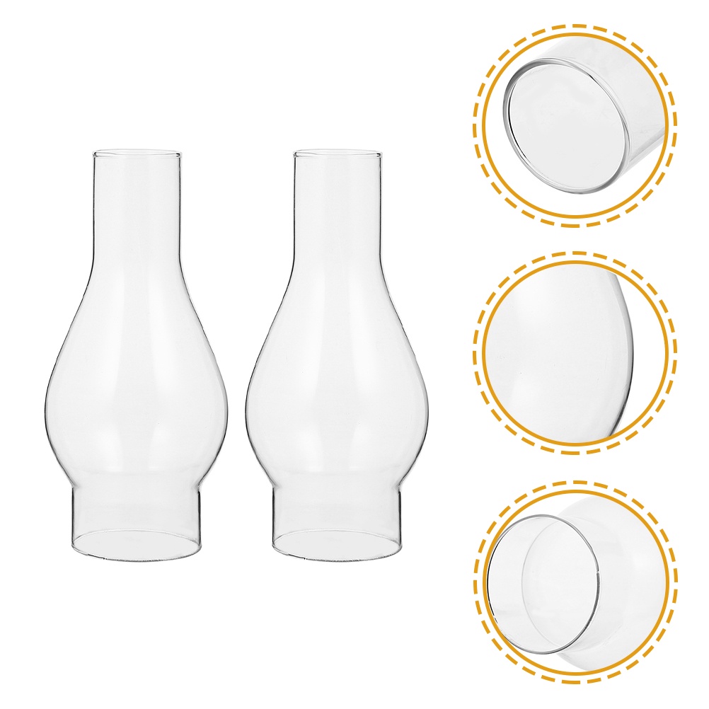 Set 2 Chụp Đèn Thủy Tinh Treo Trần Nhà Hình Vương Miện Cổ Điển