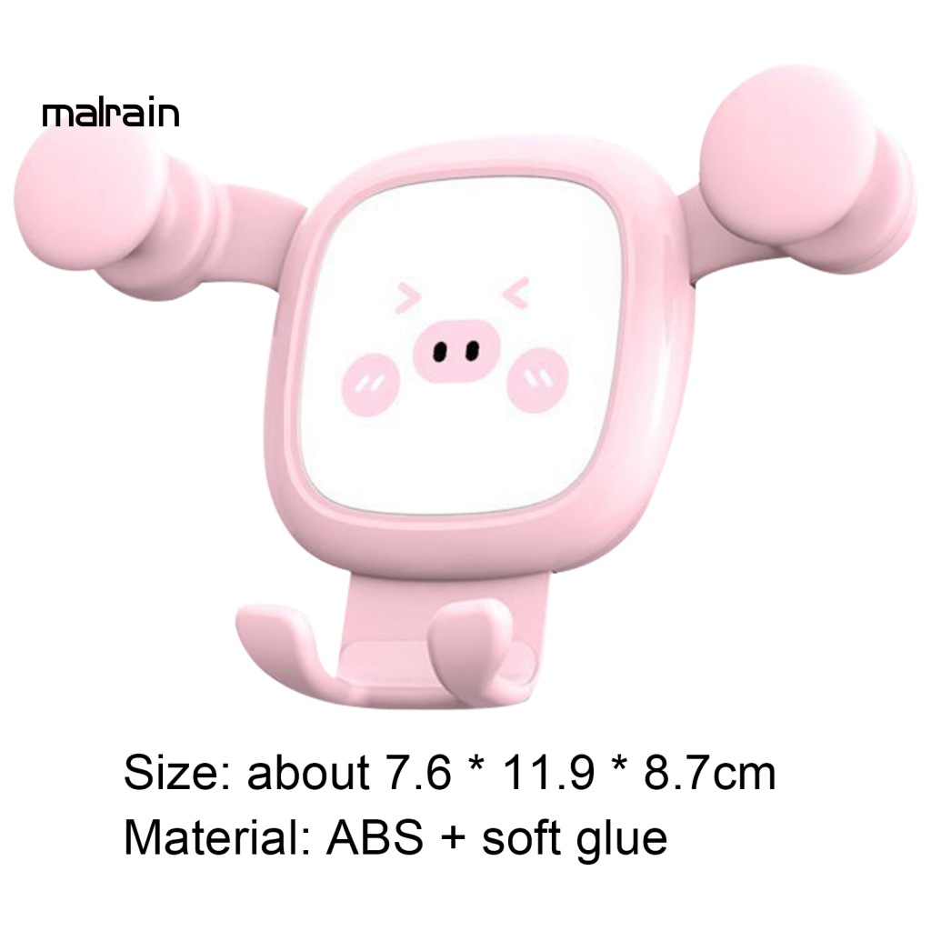 Giá Đỡ Điện Thoại Di Động Hình Chú Heo Chống Trầy Xước Cho Xe Hơi