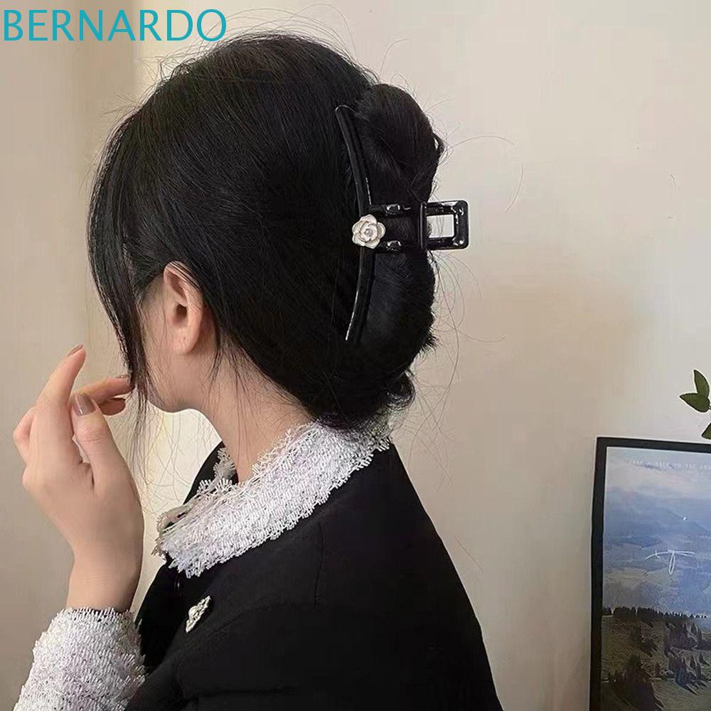 BERNARDO Camellia Hair Claw Hair Accessories Gifts For Girls Sweet Stylish Headdress Hair Crab Clips Rose Flower Hairpin Plastic Fashion Headwear Korean Hair Clip