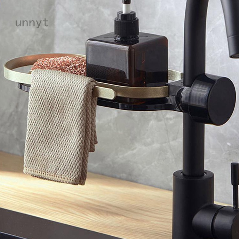 Giá Đựng Xốp Rửa Chén Gắn Vòi Nước Sang Trọng