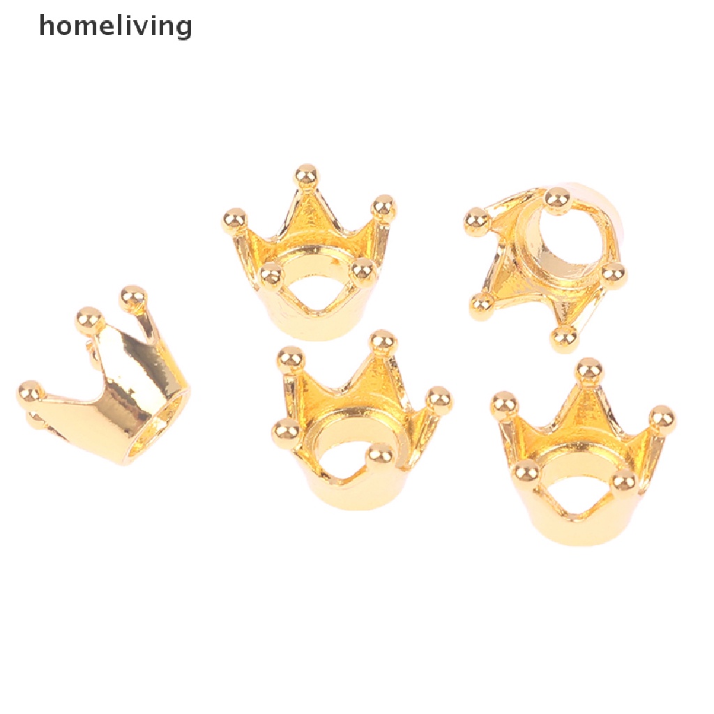 Bộ 5 Vương Miện Kim Loại Mini Trang Trí Nhà Búp Bê