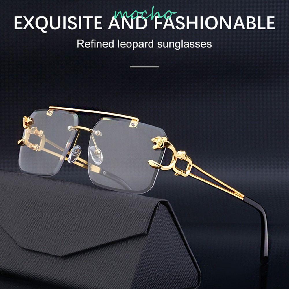 Kính Mát Chống Tia UV Họa Tiết Da Báo Phong Cách Punk Hàn Quốc Cho Nam Nữ
