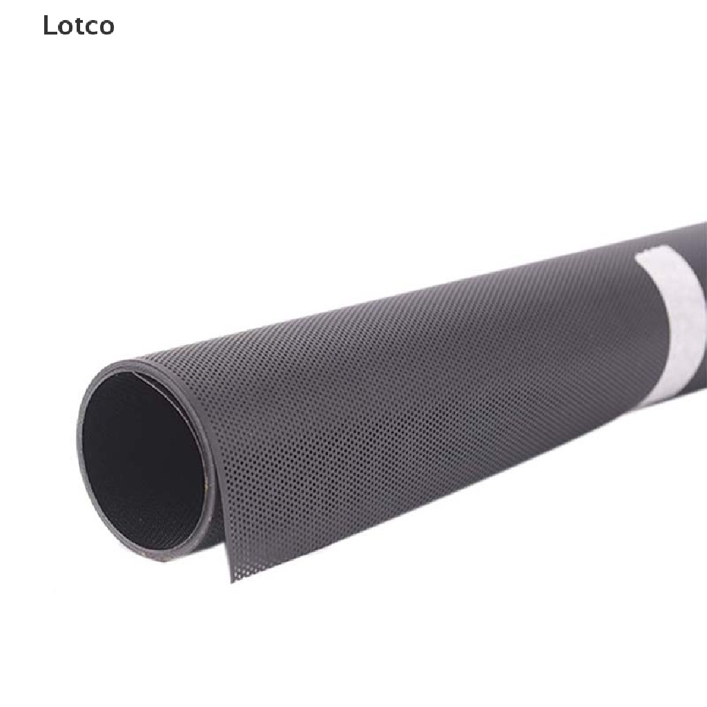 Lotco Tự làm 30x100cm máy tính lưới PVC PC trường hợp FAN COOLER Đen bụi lọc Bìa VN
