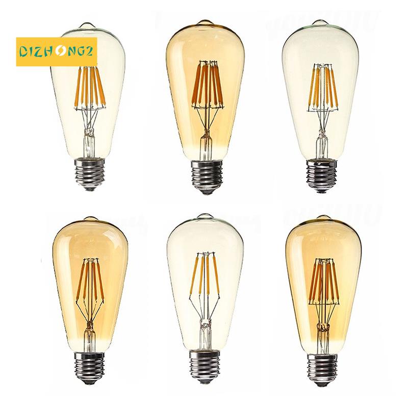 Bóng Đèn LED E27 4W Edison ST64 COB ST64 COB Ánh Sáng Vàng 2200K Chất Lượng Cao