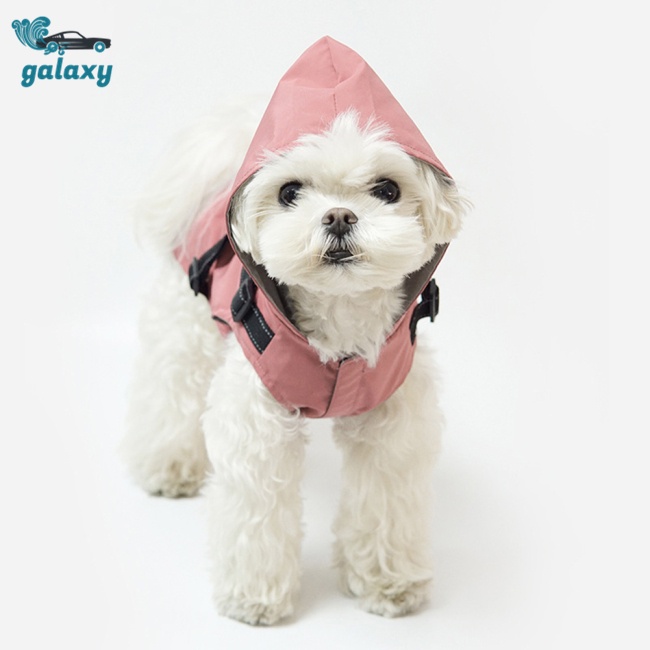 Galaxy Áo Mưa Thoáng Khí Chống Thấm Nước Có Mũ Trùm Dành Cho Cún Cưng Cỡ Vừa Và Lớn