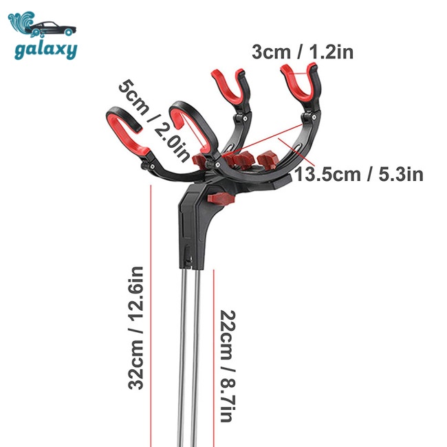 Galaxy Giá Đỡ Cần Câu Cá 2 Ngăn Xoay 360 Độ Tiện Dụng