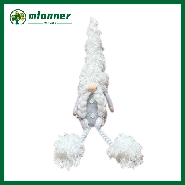 Mô Hình Búp Bê Ông Già Vô Diện Chân Dài Màu Trắng Trang Trí Nhà Cửa Dịp Giáng Sinh