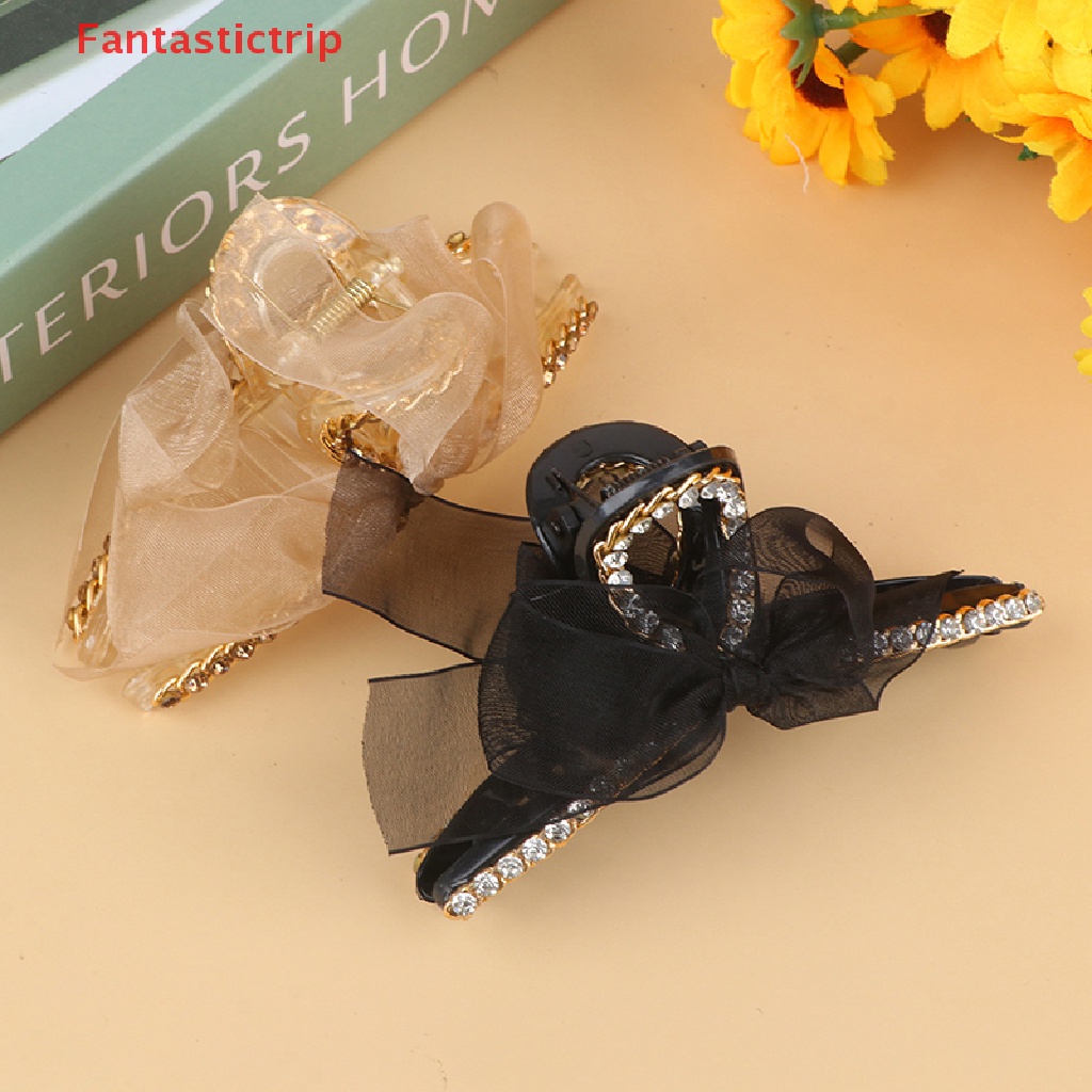 Kẹp Tóc Nơ Ruy Băng Hình Cá Mập Thanh Lịch Cho Bé Gái Mới