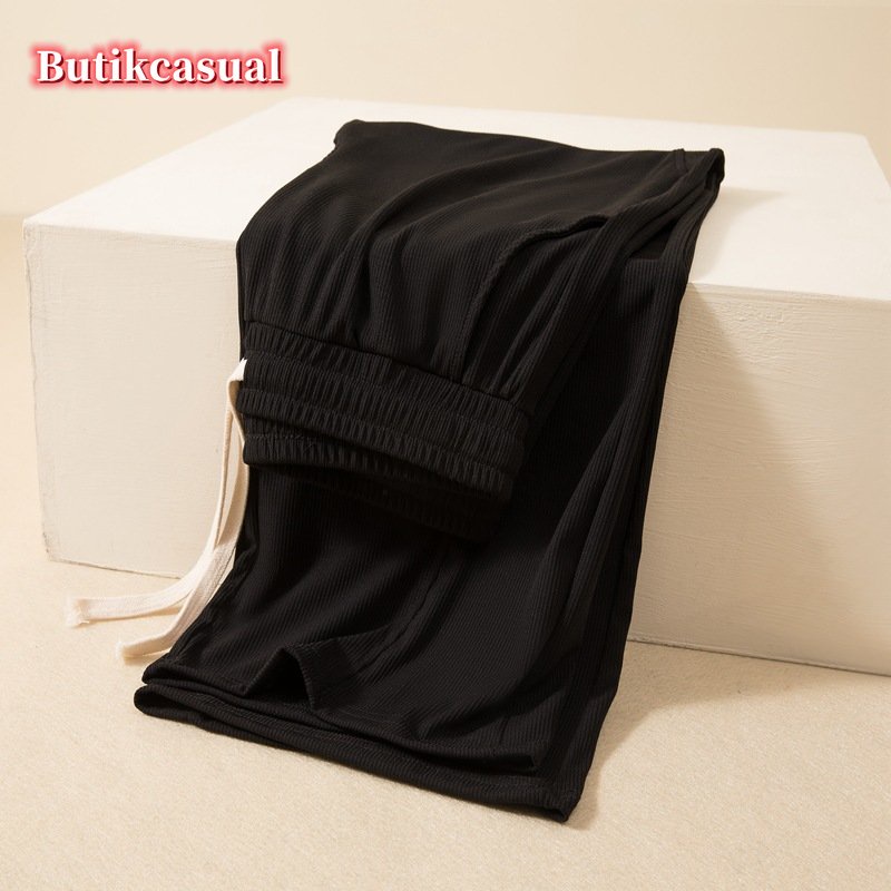 Quần ống rộng Bằng Cotton Co Giãn Thời Trang Mùa Hè 2022