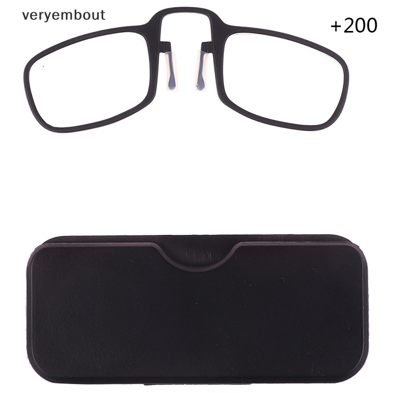 1 Bộ Kính Đọc Sách Có Kẹp Mũi + 1.5 / 2.0 / 2.5 n