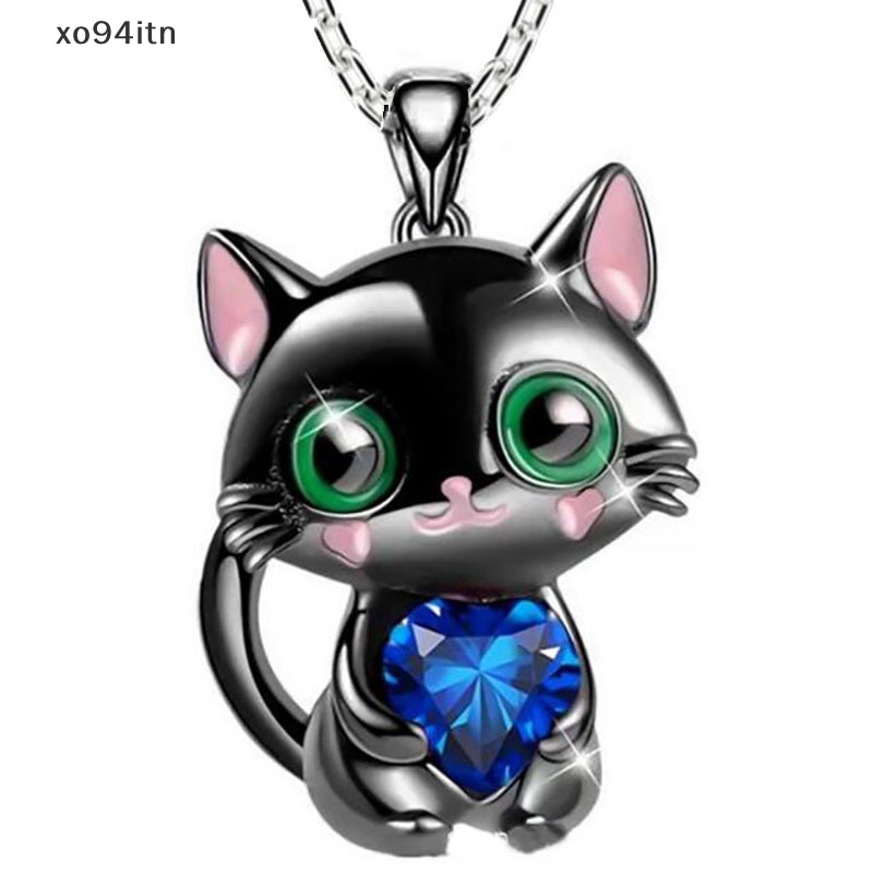 Vòng cổ Mặt Mèo Đính Đá Pha Lê Thời Trang