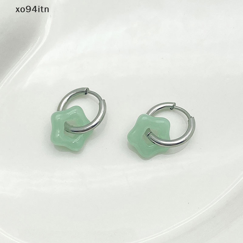 Bông Tai tn Y2k Hình Ngôi Sao Năm Mới Phong Cách Gothic Punk Thời Trang Cho Nữ Y2k