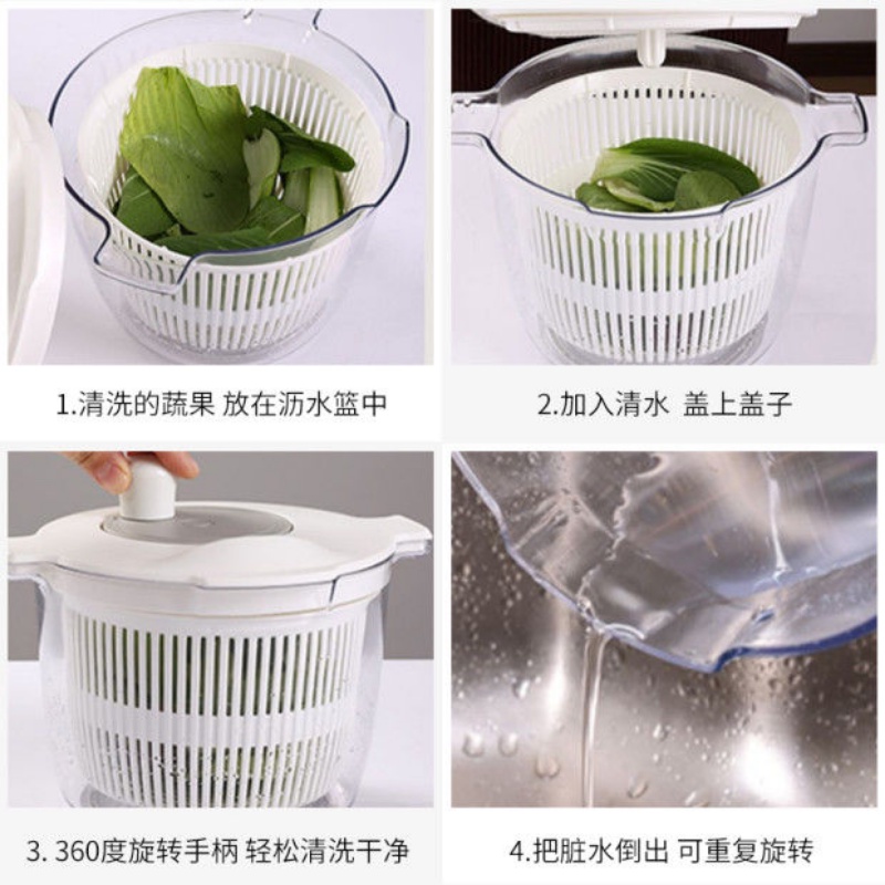 Rổ Đựng Rau Củ Quả Có Nắp Đậy Tiện Dụng Cho Nhà Bếp