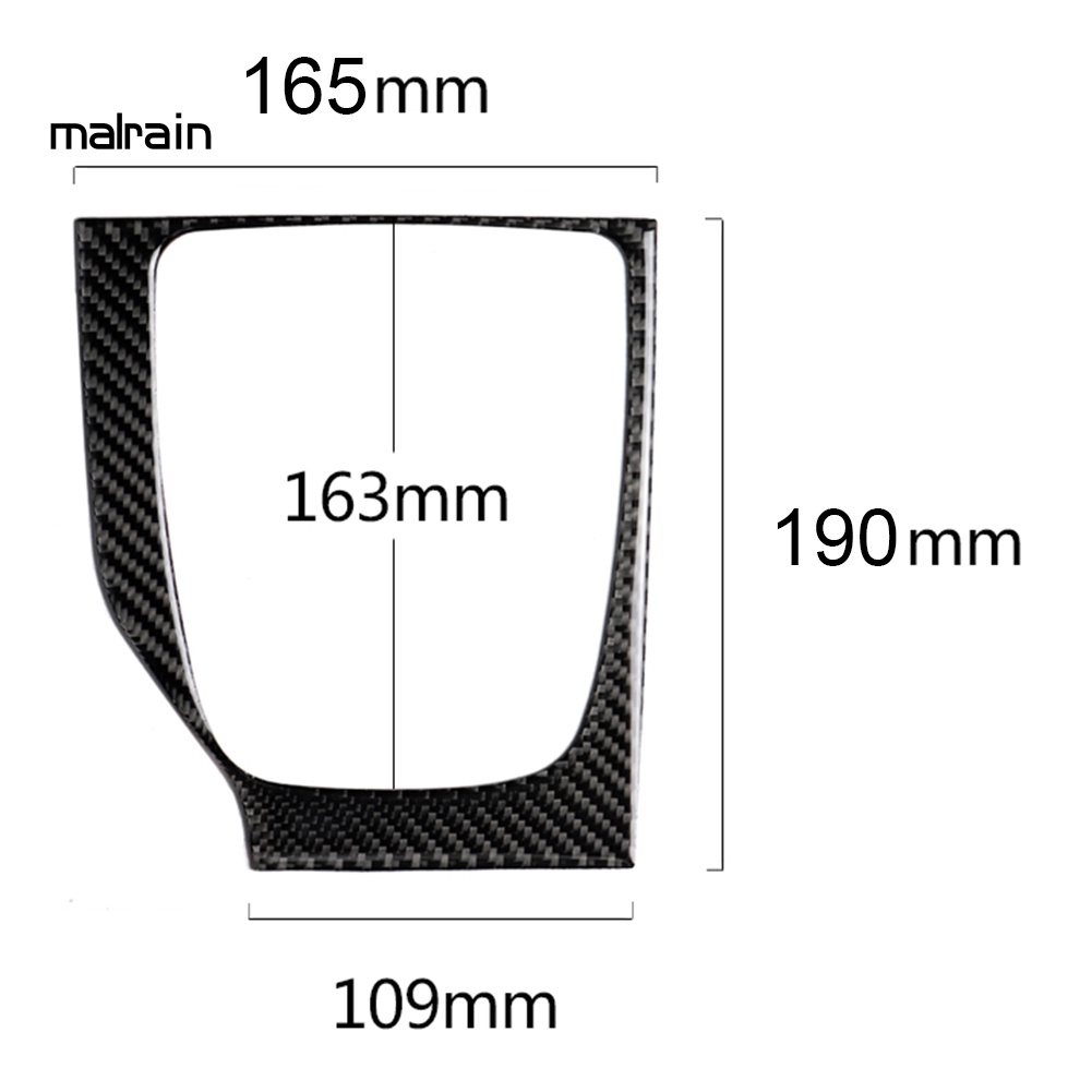 Miếng Dán Trang Trí Bảng Điều Khiển Cần Gạt Số Trái Bằng Sợi Carbon Cho Mazda3