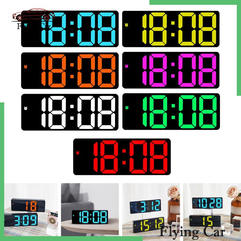 [Lzdjfmy2] Đồng Hồ Để Bàn Màu Xanh Dương Nhiệt Độ Trong Nhà / Văn Phòng