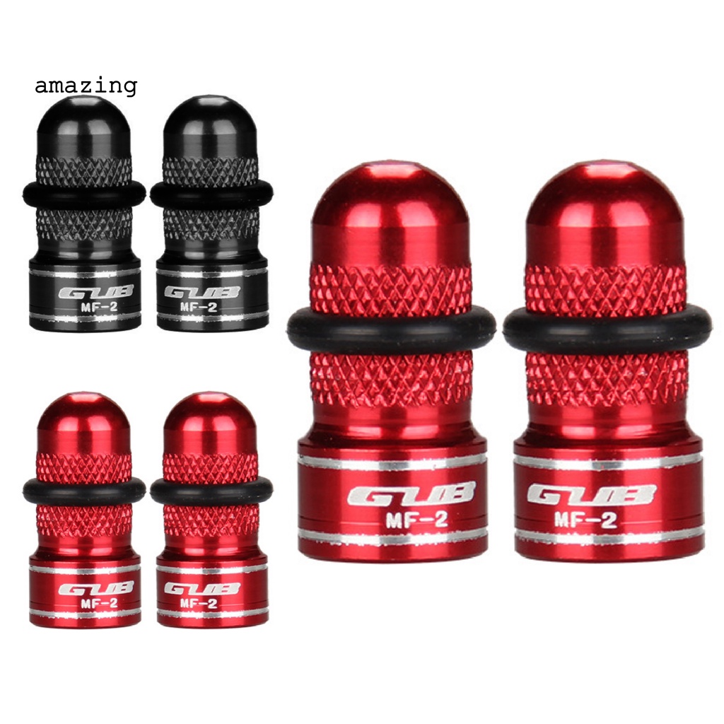 Bộ 2 Nắp Van Xe Đạp GUB MF-2 Chất Liệu Hợp Kim Nhôm Chống Bụi