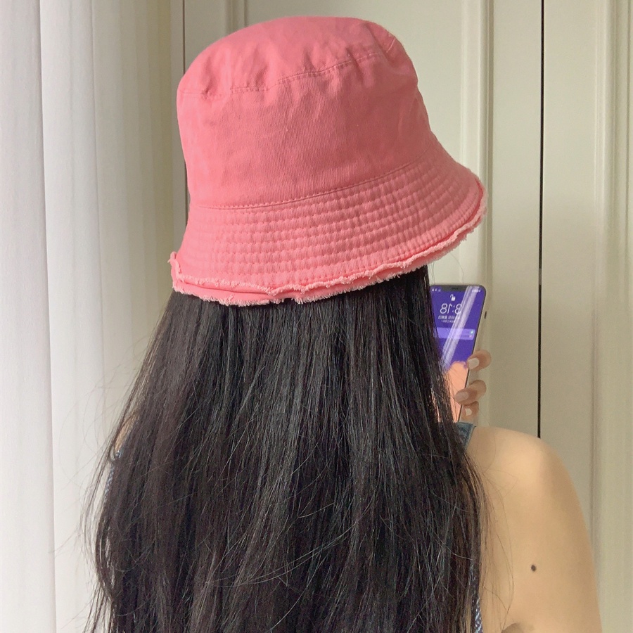 Nón Bucket Chất Cotton Hoạ Tiết Chữ Y2K Thiết Kế Đơn Giản