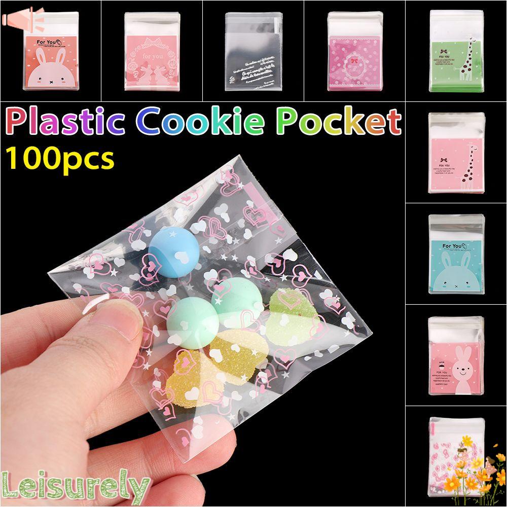 Bộ 100 Túi OPP Đựng Kẹo Họa Tiết Hoạt Hình Cho Tiệc Cưới