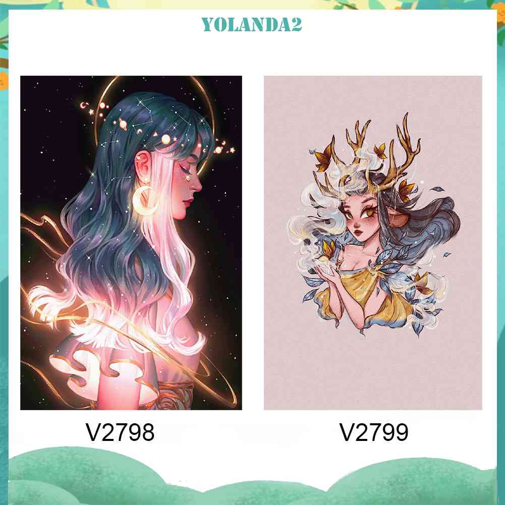 Tranh Đính Đá Kim Cương Toàn Bộ 5D DIY Hình Vẽ Cô Gái Trang Trí Nhà Cửa