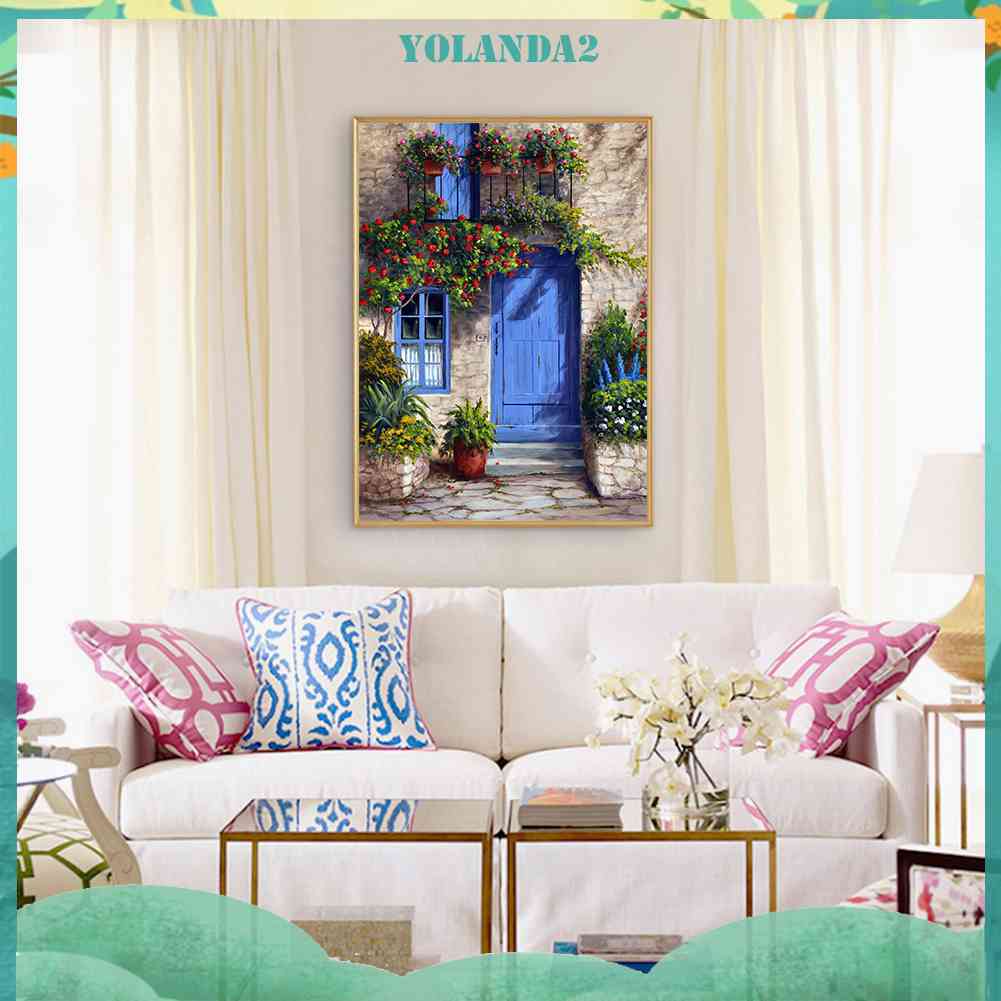 Tranh Đính Đá Kim Cương Toàn Bộ 5D DIY Hình Vẽ Vườn Hoa