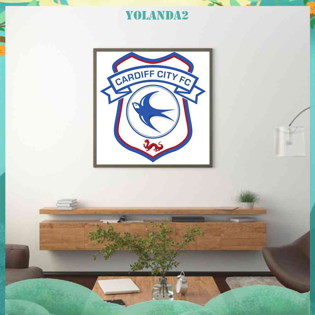 Tranh Đính Đá 5D Tự Làm Hình Câu Lạc Bộ Bóng Đá Thành Phố