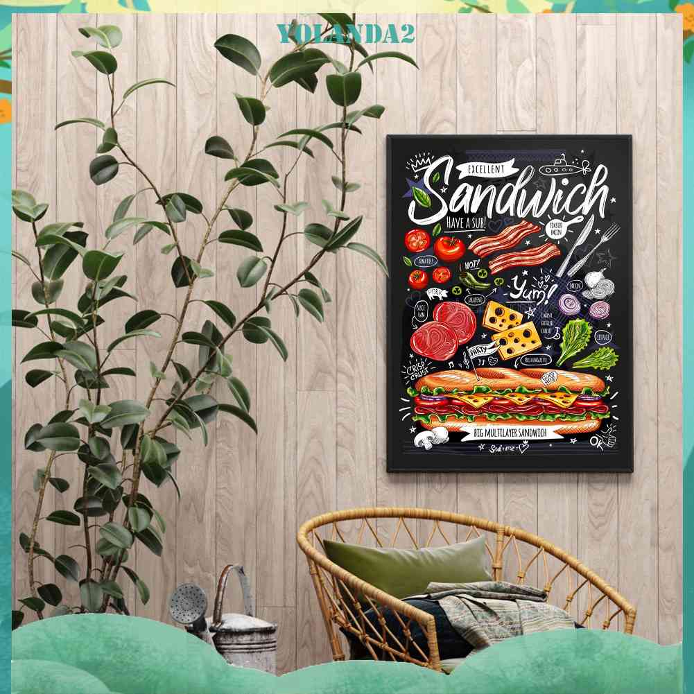 Bộ Tranh Đính Đá 5D Toàn Diện Họa Tiết Bảng Đen Độc Đáo DIY Dùng Trang Trí Nhà Cửa