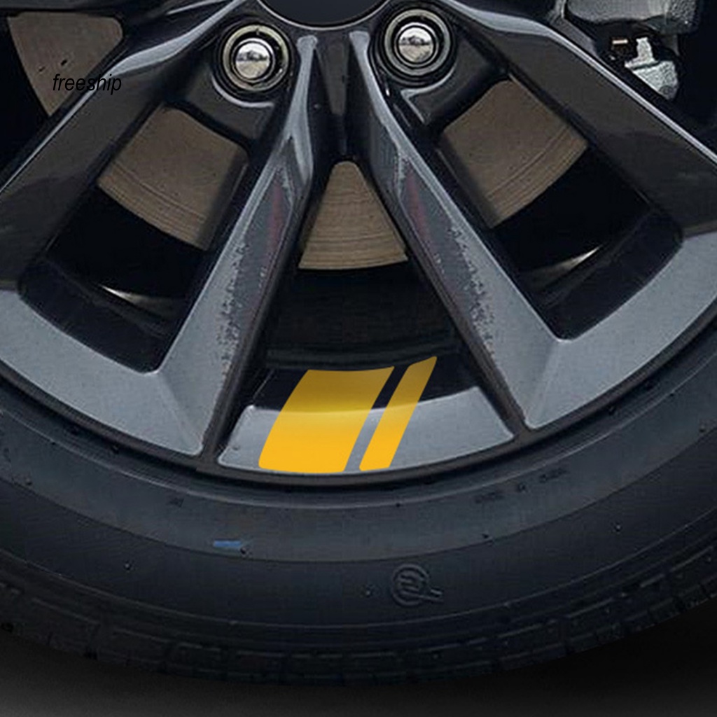 Bộ 6 Đề Can Phản Quang Tinh Xảo Dán Trang Trí Trục Bánh Xe Hơi SUV