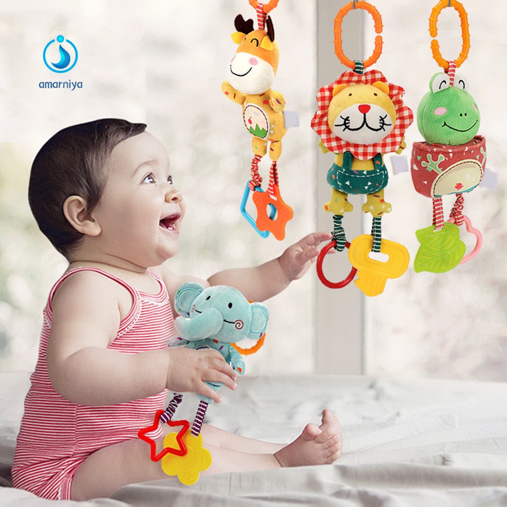 Set 4 Đồ chơi nhồi bông Hình Động Vật Dễ Thương Cho Bé