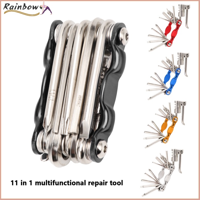 Bộ Dụng Cụ Sửa Chữa Xe Đạp Leo Núi Đa Năng 11 Trong 1 Tiện Dụng