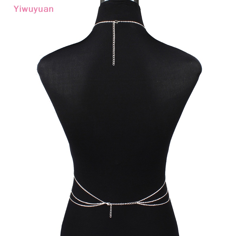 < Yiwuyuan > Dây Mắt Xích Đeo Áo Ngực Đính Ngọc Trai Trang Sức Gợi Cảm Hàng Mới Dành Cho Bạn Nữ