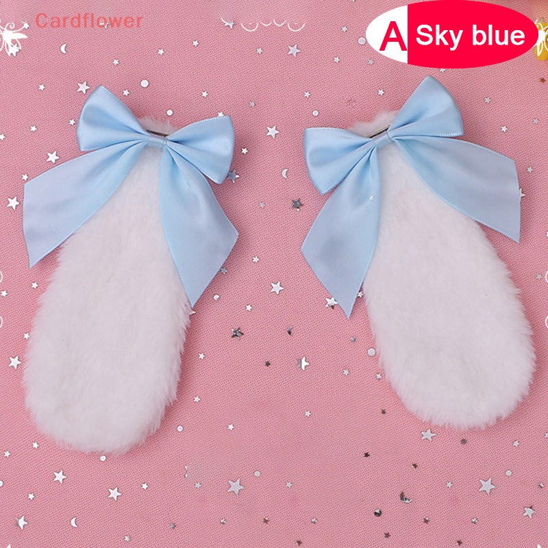 Kẹp Tóc Nơ Hình Thỏ Bông Phong Cách Lolita Mới