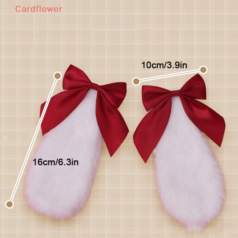 Kẹp Tóc Nơ Hình Thỏ Bông Phong Cách Lolita Mới