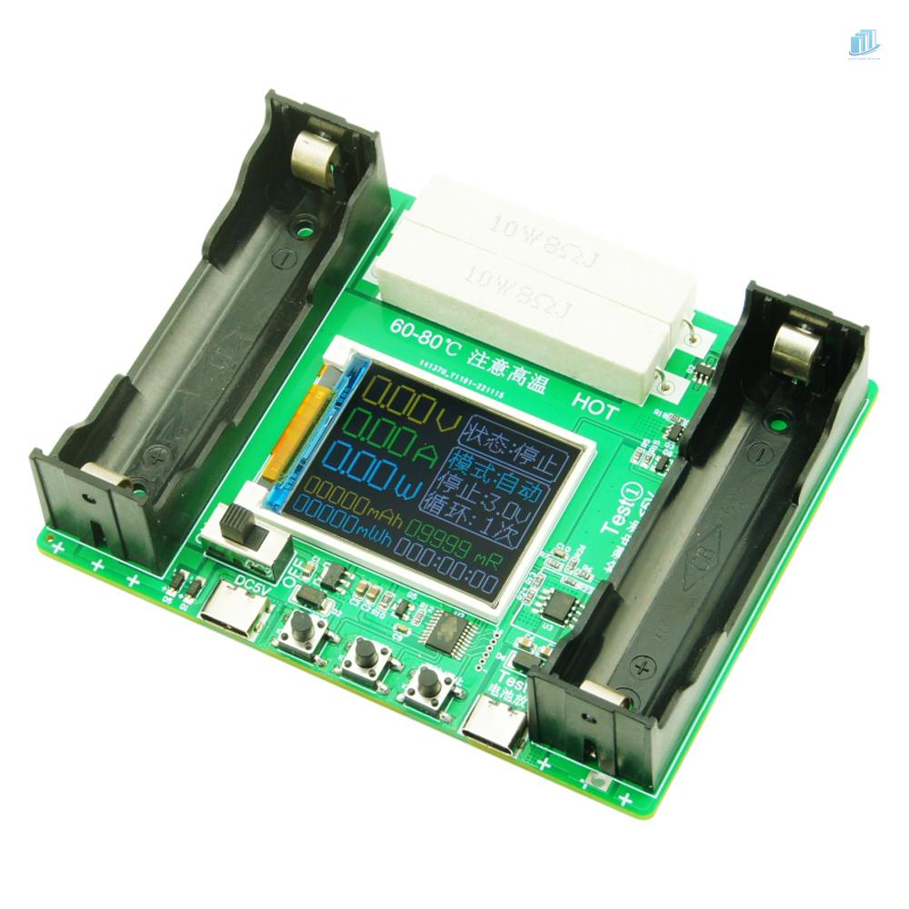 Mô Đun Đo Dung Lượng Pin Lithium 18650 s2mwvn 1.77inch Giao Diện Type-C Với Bộ Phận Lưu Lượng Pin Và Chức Năng Chạy Bộ