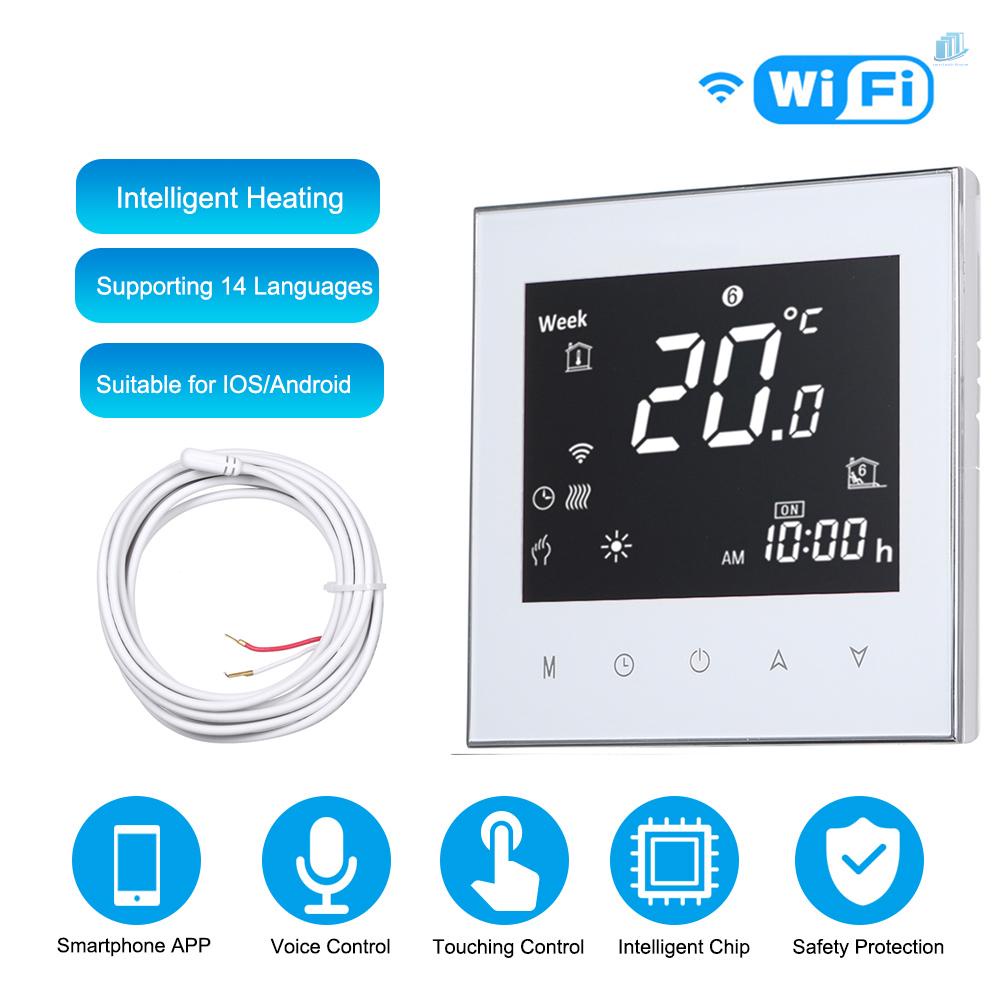 Bộ Cảm Biến Nhiệt Kỹ Thuật Số Thông Minh AC 95-240V 16A Kết Nối WiFi Tiết Kiệm Năng Lượng