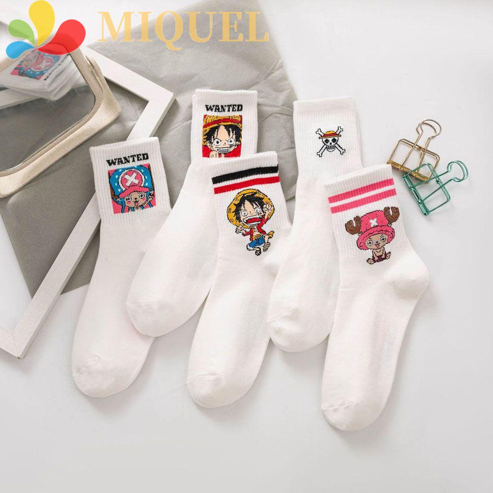 Vớ Cotton Cổ Vừa Thoáng Khí In Họa Tiết Hoạt Hình Vui Nhộn Phong Cách Harajuku Thời Trang Cho Nam Và Nữ