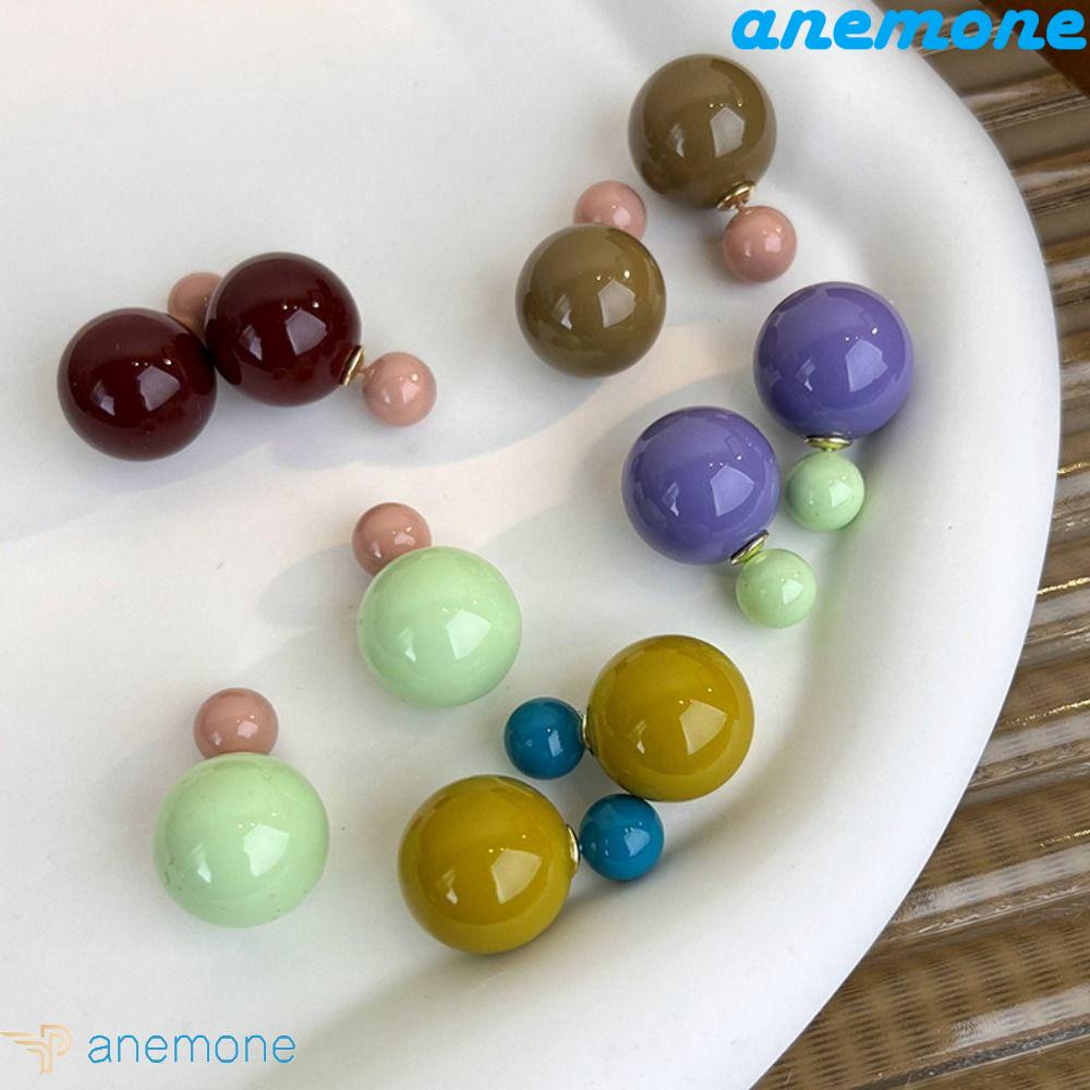 Khuyên Tai Hình Học Bằng Acrylic Màu Kẹo Ngọt Dành Cho Nữ