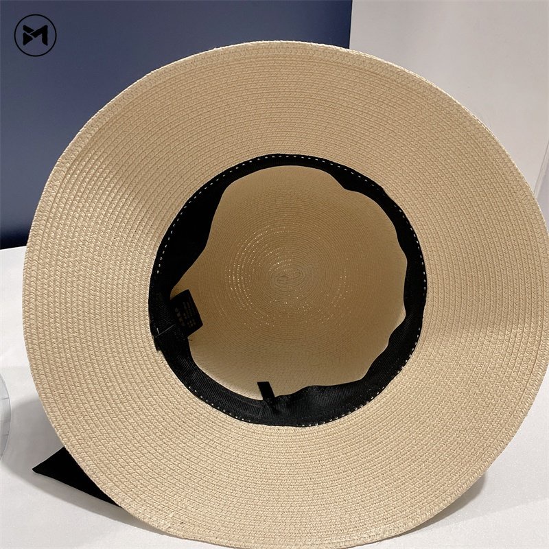 Mũ Cói Rộng Vành Chống Nắng Thắt Nơ Đính Ngọc Trai Phong Cách Pháp Hàng Mới 2023 Dành Cho Bạn Nữ Đi Biển